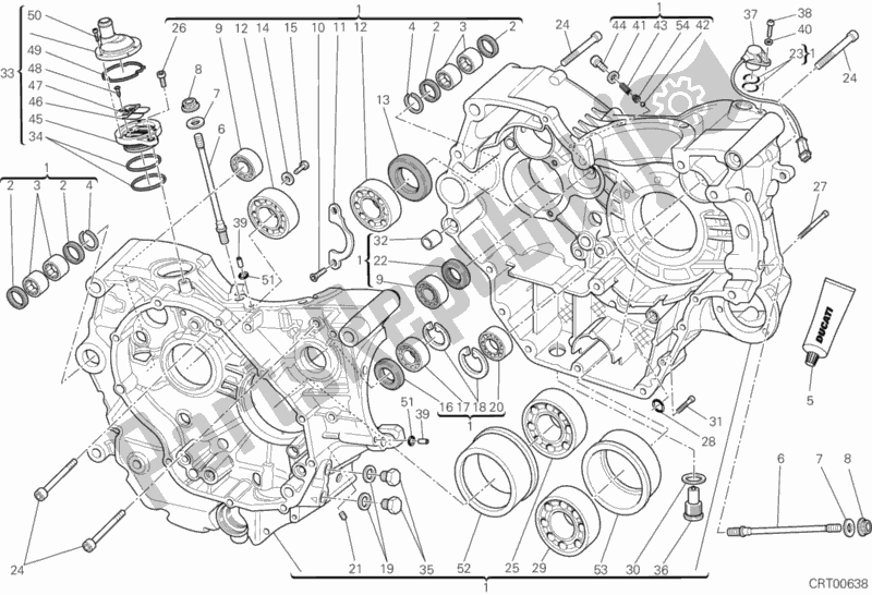 Tutte le parti per il Carter del Ducati Monster 696 USA Anniversary 2013